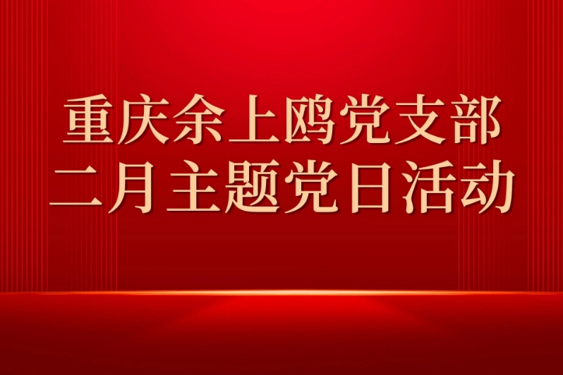 重庆余上鸥党支部开展2月主题党日活动