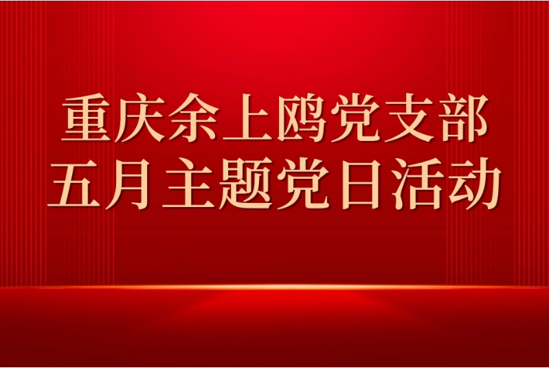 重庆余上鸥党支部开展5月主题党日活动